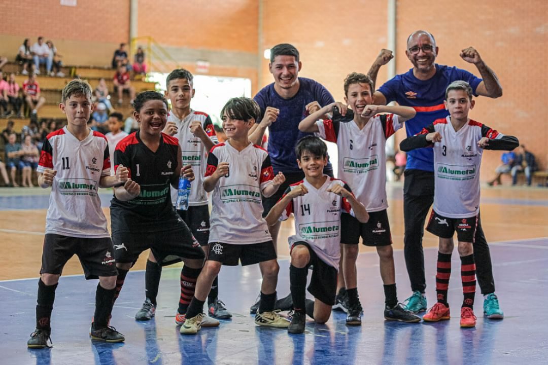 Equipe técnica da Escola Flamengo Blumenau